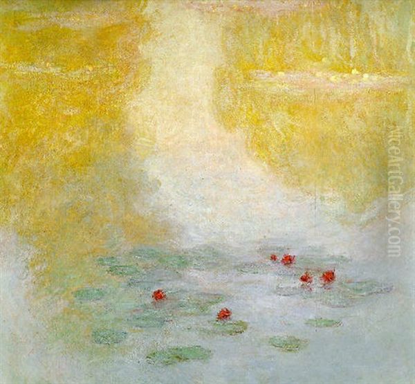 Nympheas Oil Painting by Claude Monet