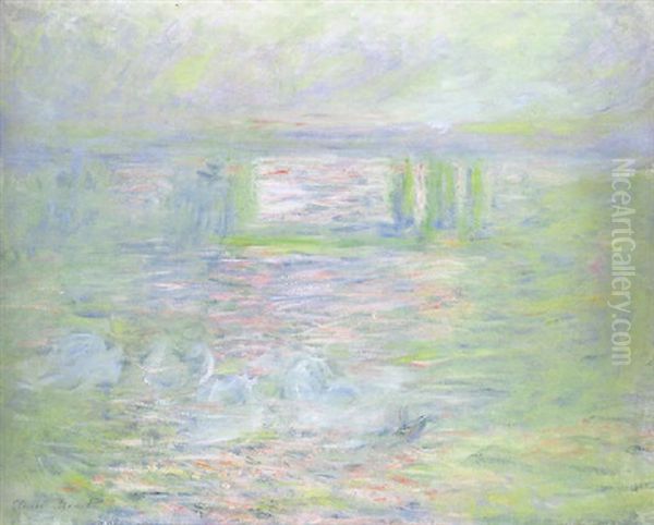 Charing Cross Bridge Oil Painting by Claude Monet