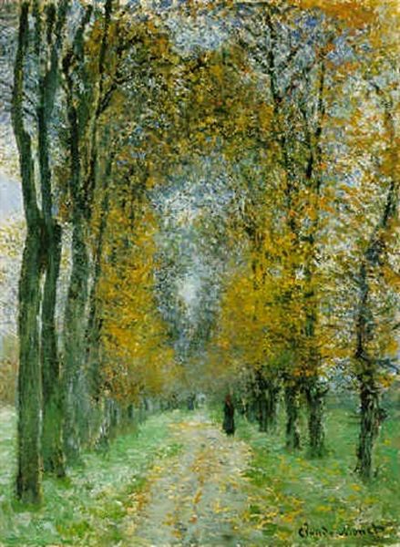 L'allee Oil Painting by Claude Monet