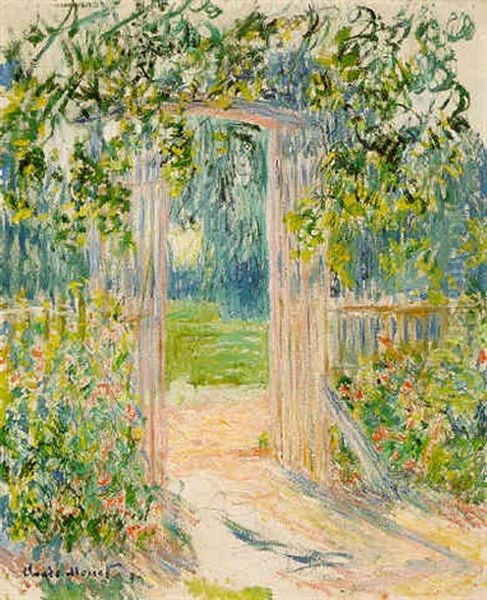 La Porte Du Jardin, Vetheuil by Claude Monet