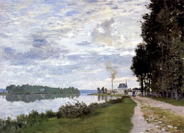 La Promenade D'argenteuil Oil Painting by Claude Monet