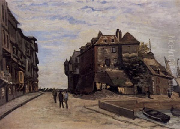 La Lieutenance De Honfleur Oil Painting by Claude Monet