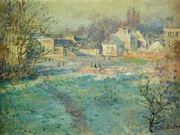 Gelee Blanche Oil Painting by Claude Monet