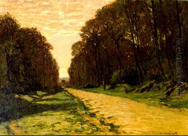 Route En Foret Oil Painting by Claude Monet