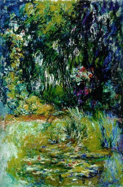 Coin Du Bassin Aux Nympheas Oil Painting by Claude Monet