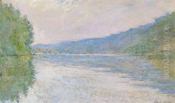 La Seine A Port-villez Oil Painting by Claude Monet