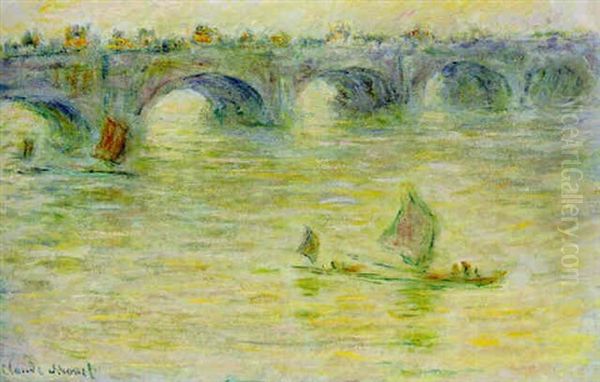 Waterloo Bridge Oil Painting by Claude Monet