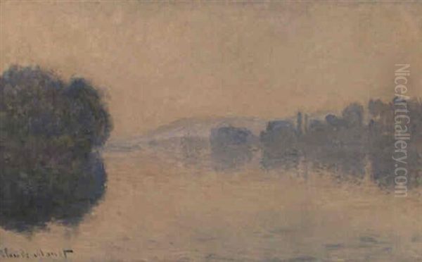 La Seine Pres De Vernon (effet Du Matin) Oil Painting by Claude Monet