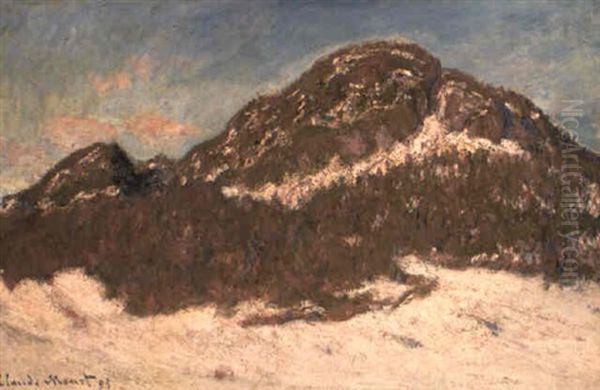 Le Mont Kolsas, Effet De Soleil Oil Painting by Claude Monet