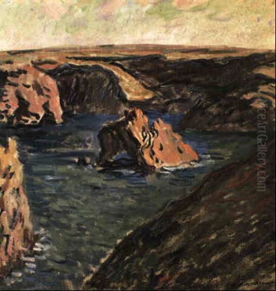 Belle-ile Oil Painting by Claude Monet