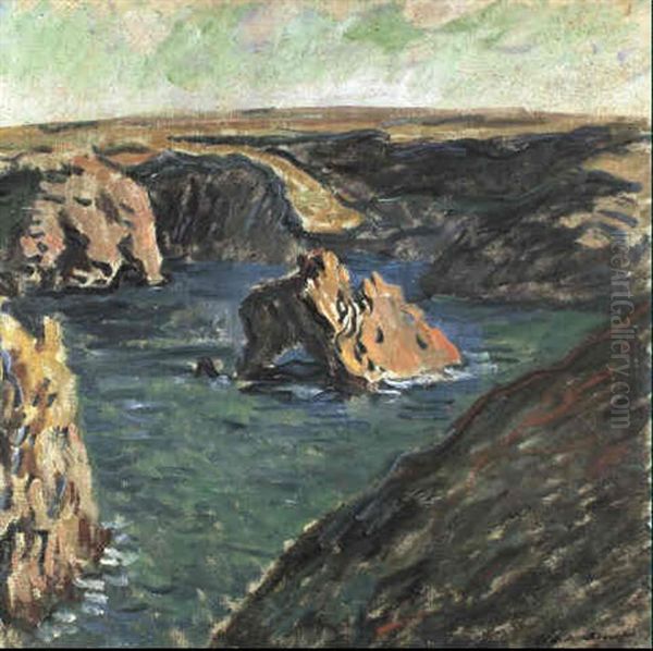 Belle-ile Oil Painting by Claude Monet