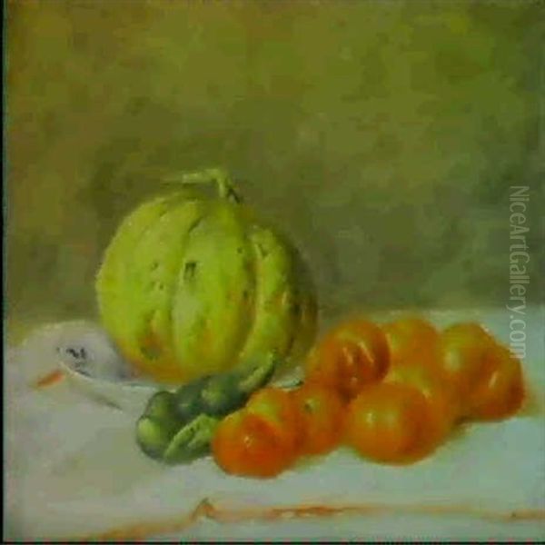 Melon Et Tomates Oil Painting by Claude Monet