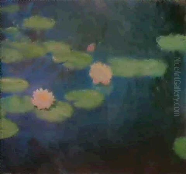 Nympheas Oil Painting by Claude Monet