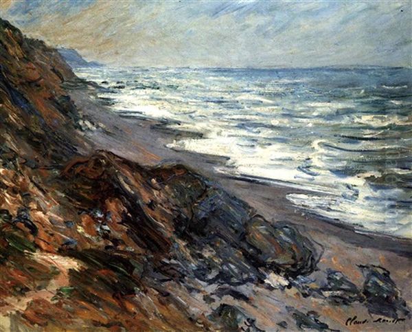 La Mer A Pourville Oil Painting by Claude Monet