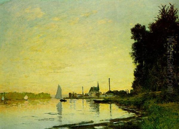 Argenteuil, Fin D'apres-midi Oil Painting by Claude Monet