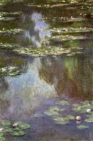 Nympheas Oil Painting by Claude Monet