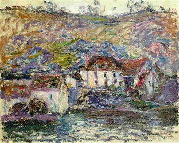 Le Moulin De Verny Oil Painting by Claude Monet