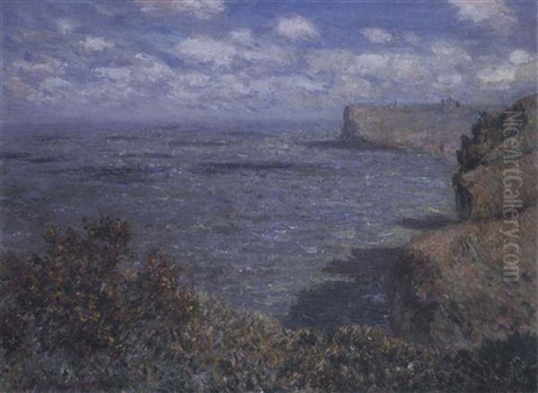 Vue Prise A Grainval Oil Painting by Claude Monet