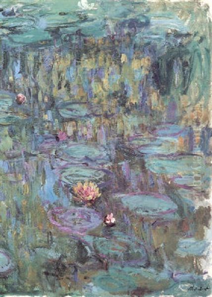 Nympheas Oil Painting by Claude Monet