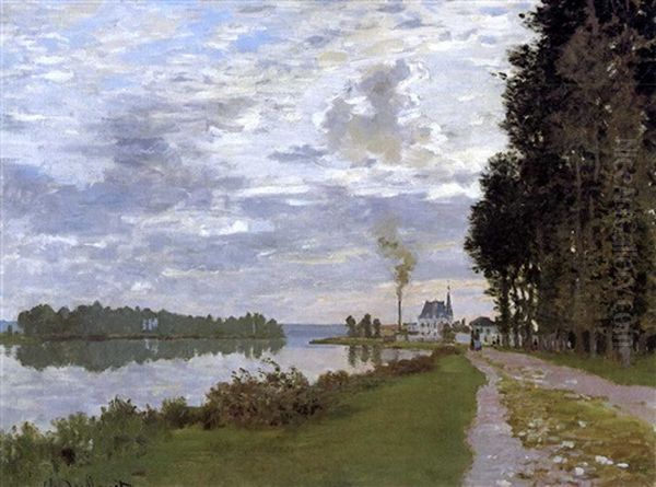 La Promenade D'argenteuil Oil Painting by Claude Monet