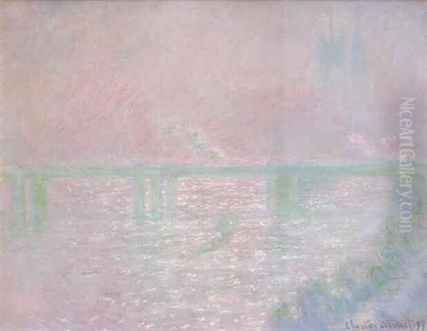 Charing Cross Bridge Oil Painting by Claude Monet