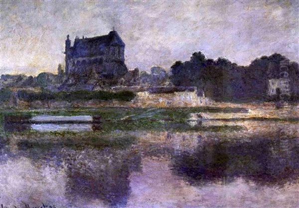 Eglise De Vernon, Temps Gris Oil Painting by Claude Monet