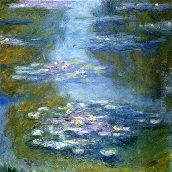 Nympheas Oil Painting by Claude Monet