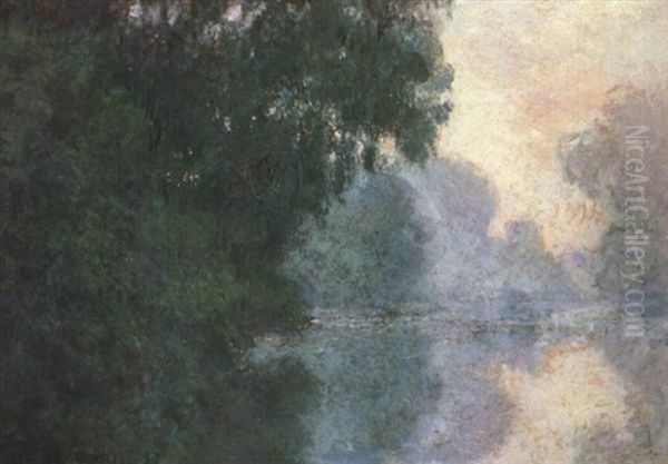 Matine Sur La Seine, Effet De Brume Oil Painting by Claude Monet