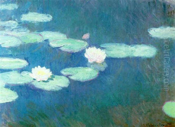 Nympheas Oil Painting by Claude Monet