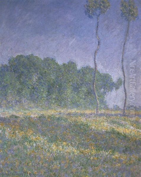 Paysage De Printemps Oil Painting by Claude Monet