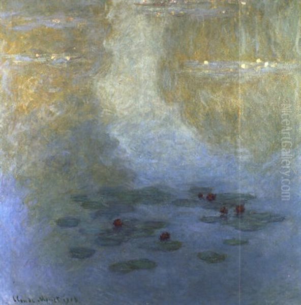 Nympheas Oil Painting by Claude Monet