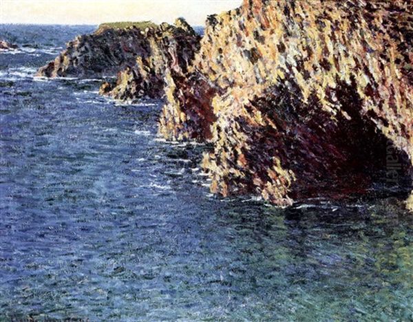 Grotte De Port-domois Oil Painting by Claude Monet