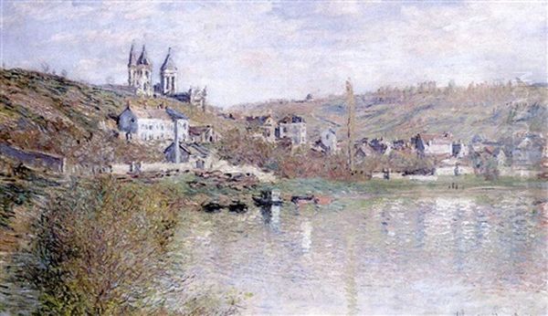 Les Coteaux De Vetheuil Oil Painting by Claude Monet