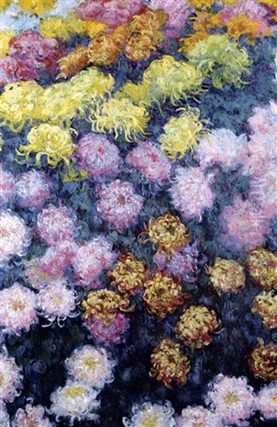 Massif De Chrysanthemes by Claude Monet