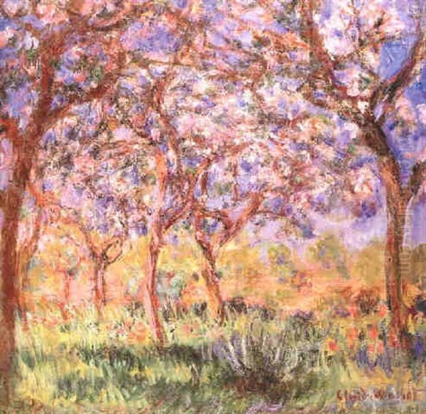 Printemps A Giverny Oil Painting by Claude Monet