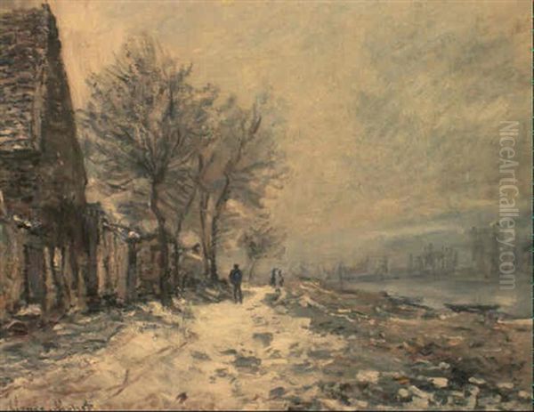 Lavacourt, L'hiver Oil Painting by Claude Monet