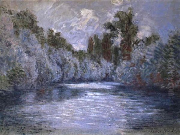 Vue De L'yerres Oil Painting by Claude Monet