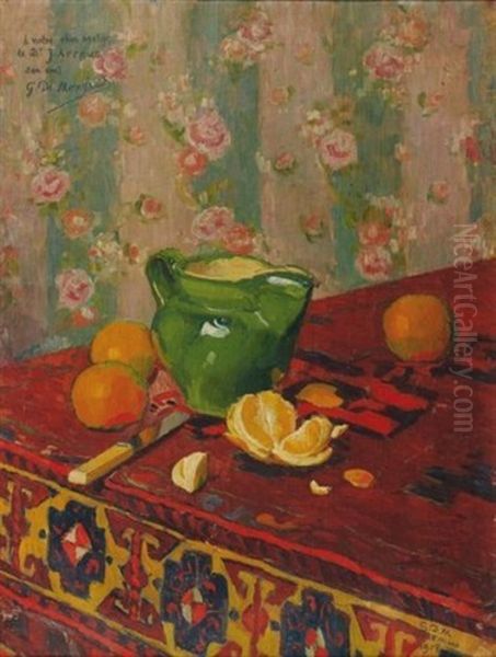 Nature-morte A L'orange Oil Painting by Georges Daniel Monfreid