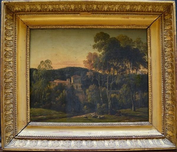 Paysage Neoclassique Oil Painting by Antoine Pierre Mongin