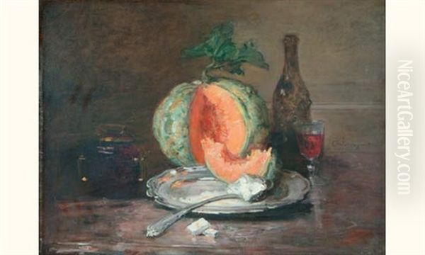 Melon Au Sucre Oil Painting by Charles Monginot