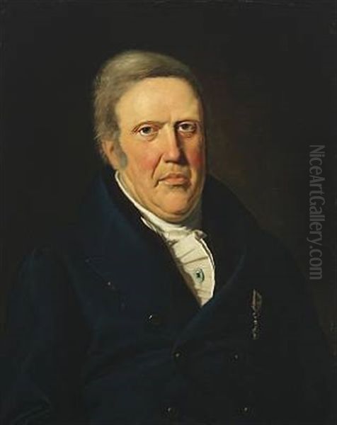 Portrait Of Johan Rubring Harboe (1762-1840) by David Monies