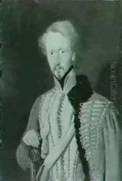 Den Sidste Oldenborger Greve Frederik Dannemand. Son Af     Frederik Vi Oil Painting by David Monies