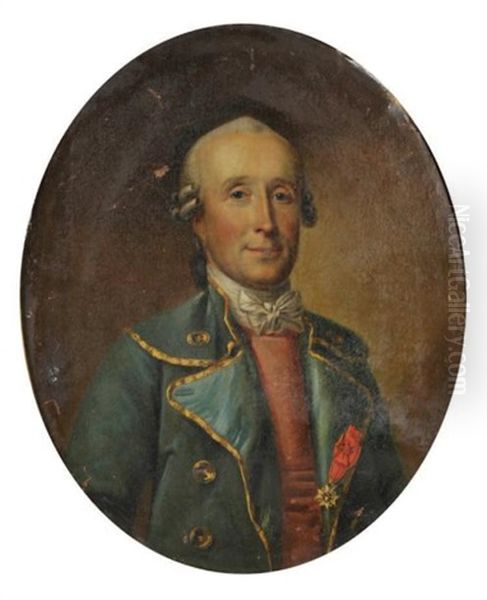 Portrait D'officier Oil Painting by Charles Monnet