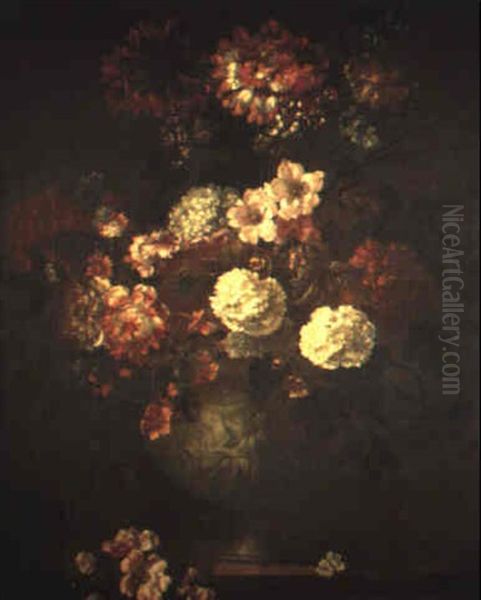 Bouquet Des Fleurs Dans Un Vase Oil Painting by Antoine Monnoyer