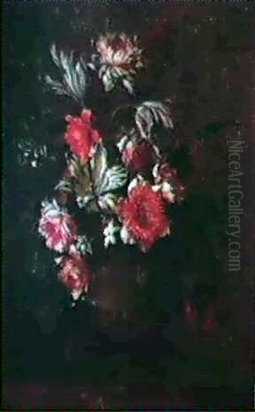 Bouquet De Fleurs Oil Painting by Antoine Monnoyer