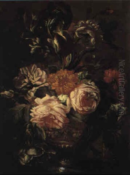 Blumenstraus Oil Painting by Jean-Baptiste Monnoyer