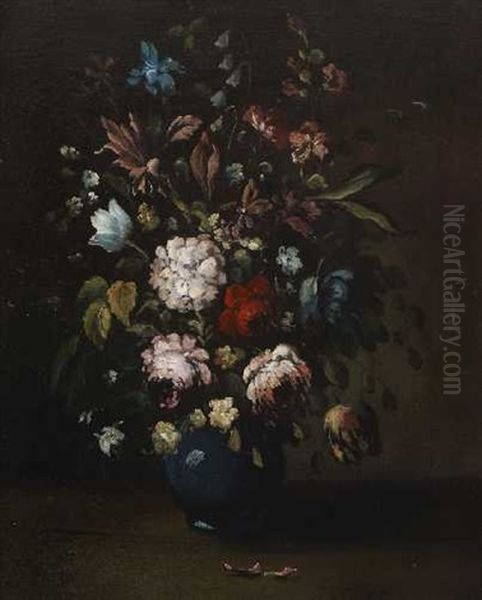 Blumenstillleben Oil Painting by  Monogrammist V.G.