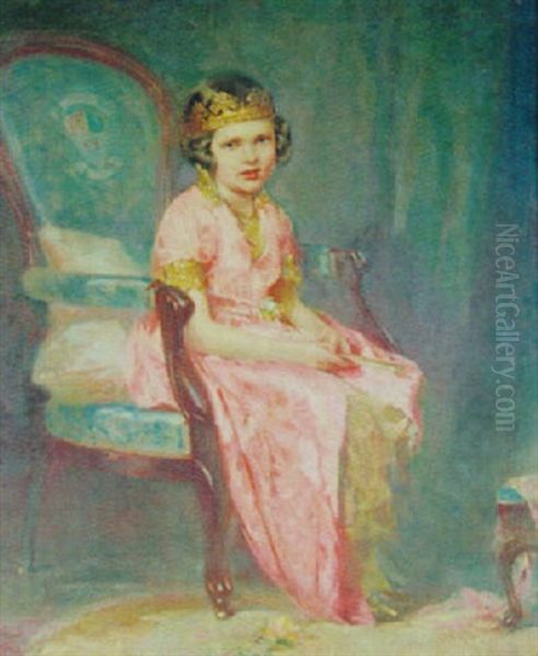 The Young Princess Oil Painting by Clarence J. Monro