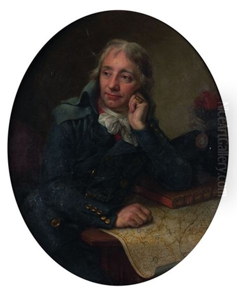 Portrait Dit De Claude Sartre, Intendant General De L'armee De Sambre-et-meuse Oil Painting by Nicolas-Andre Monsiau