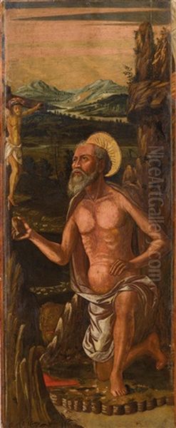 Der Heilige Hieronymus Oil Painting by Jacopo di Paride Parisati da Montagnana